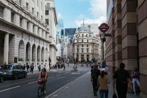 Street view of the Ned and Bank of England