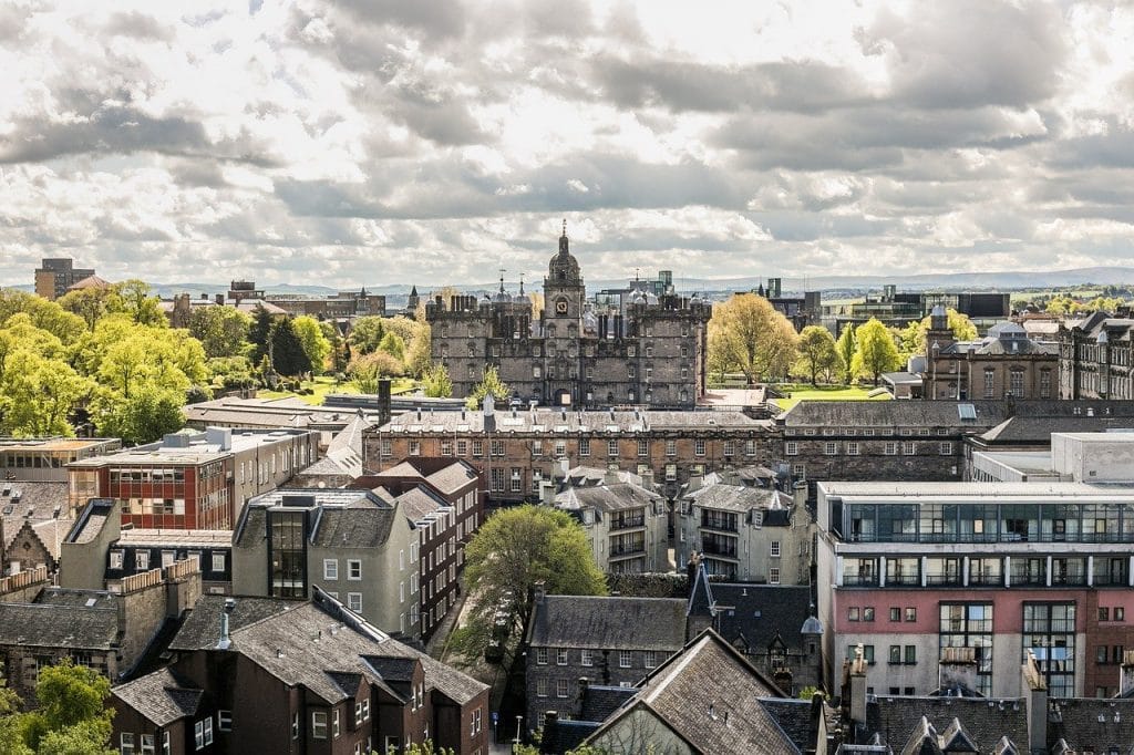View of buildings in Edinburgh
